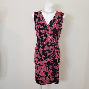 Dana Buchman sleeveless raspberry dress size  M